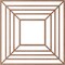 Ekena Millwork Raven Wood Fretwork Pierced Ceiling Medallion, Wood (Paint Grade), 36"OD x 13 1/4"ID x 3/8"T CMWP36X36X0375RAMF - alternate 3